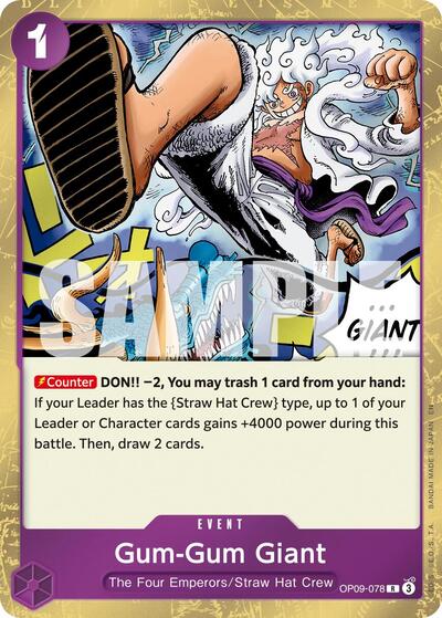Gum-Gum Giant (Reprint) #OP09-078 Premium Booster -The Best- Vol. 2