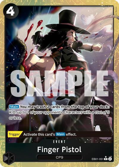 Finger Pistol (Alternate Art) #EB01-051 Premium Booster -The Best- Vol. 2