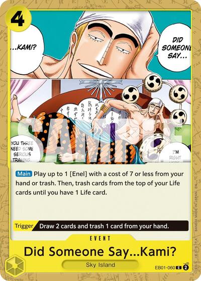 Did Someone Say...Kami? (Reprint) #EB01-060 Premium Booster -The Best- Vol. 2