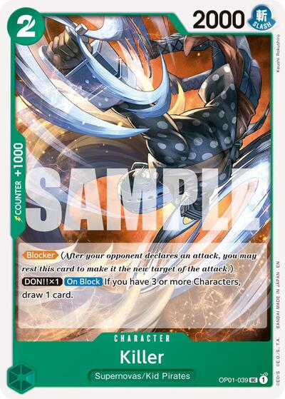 Killer (Reprint) #OP01-039 Premium Booster -The Best- Vol. 2