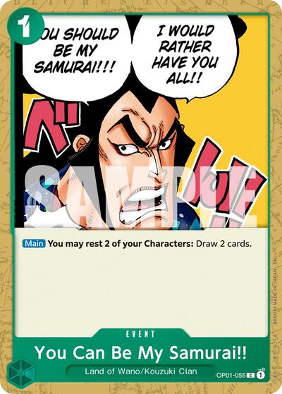 You Can Be My Samurai!! (Reprint) #OP01-055 Premium Booster -The Best- Vol. 2