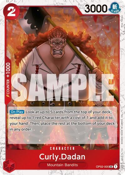 Curly.Dadan (Pirate Foil) #OP02-005 Premium Booster -The Best- Vol. 2