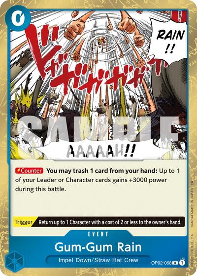 Gum-Gum Rain (Reprint) #OP02-068 Premium Booster -The Best- Vol. 2