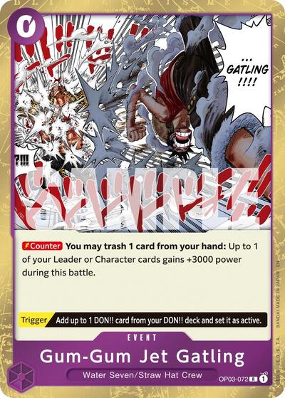 Gum-Gum Jet Gatling (Reprint) #OP03-072 Premium Booster -The Best- Vol. 2