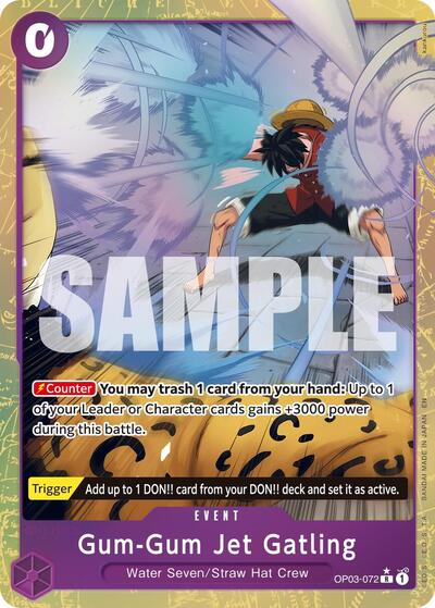 Gum-Gum Jet Gatling (Alternate Art) #OP03-072 Premium Booster -The Best- Vol. 2