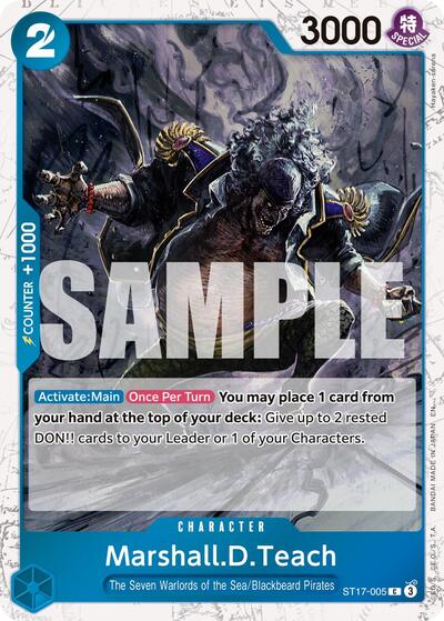 Marshall.D.Teach - ST17-005 (Pirate Foil) #ST17-005 Premium Booster -The Best- Vol. 2