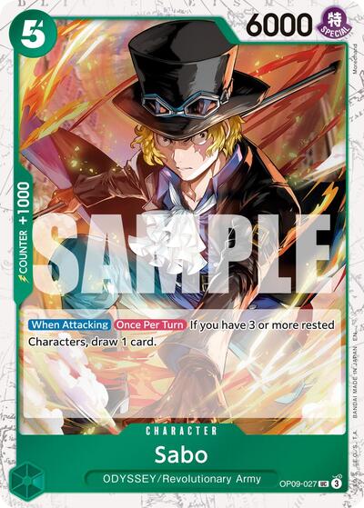 Sabo - OP09-027 (Pirate Foil) #OP09-027 Premium Booster -The Best- Vol. 2