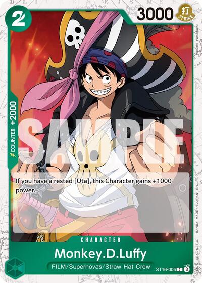 Monkey.D.Luffy - ST16-005 (Pirate Foil) #ST16-005 Premium Booster -The Best- Vol. 2