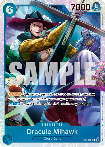 Dracule Mihawk - OP09-048 (Reprint) #OP09-048 Premium Booster -The Best- Vol. 2
