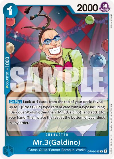 Mr.3(Galdino) - OP09-056 (Reprint) #OP09-056 Premium Booster -The Best- Vol. 2