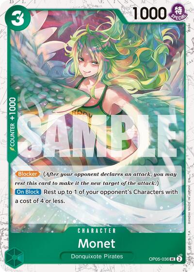Monet (Pirate Foil) #OP05-036 Premium Booster -The Best- Vol. 2