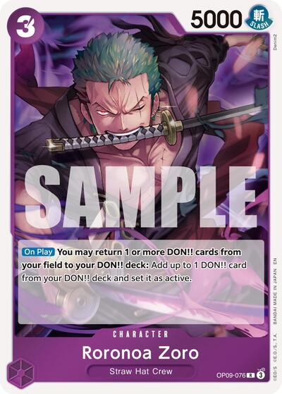 Roronoa Zoro #OP09-076 Premium Booster -The Best- Vol. 2