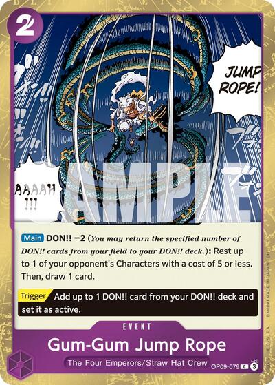 Gum-Gum Jump Rope (Pirate Foil) #OP09-079 Premium Booster -The Best- Vol. 2