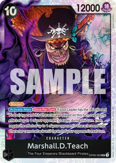Marshall.D.Teach - OP09-093 (Reprint) #OP09-093 Premium Booster -The Best- Vol. 2