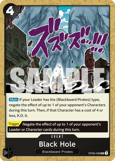 Black Hole (Reprint) #OP09-098 Premium Booster -The Best- Vol. 2
