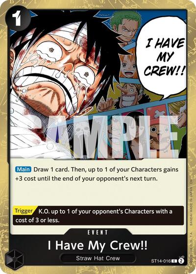 I Have My Crew!! (Pirate Foil) #ST14-016 Premium Booster -The Best- Vol. 2