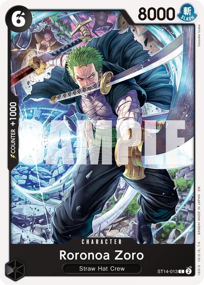 Roronoa Zoro - ST14-013 (Reprint) #ST14-013 Premium Booster -The Best- Vol. 2