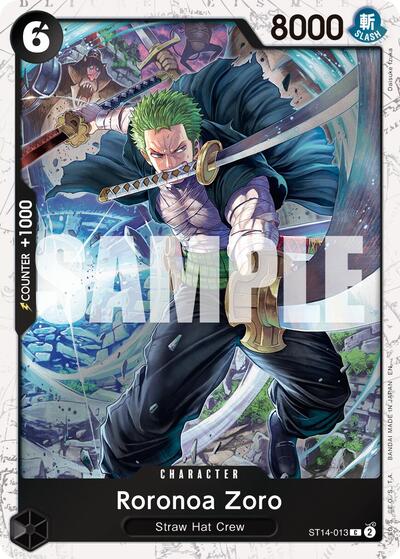 Roronoa Zoro - ST14-013 (Pirate Foil) #ST14-013 Premium Booster -The Best- Vol. 2