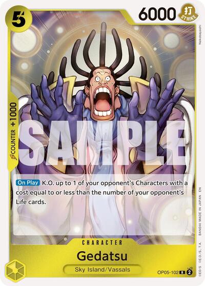 Gedatsu (Reprint) #OP05-102 Premium Booster -The Best- Vol. 2
