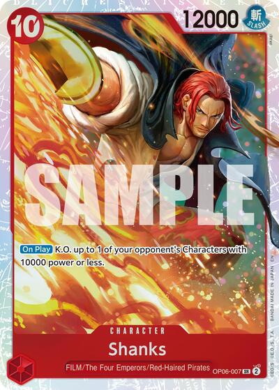 Shanks (Reprint) #OP06-007 Premium Booster -The Best- Vol. 2