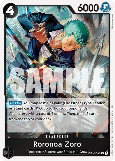Roronoa Zoro - OP10-095 (Reprint) #OP10-095 Premium Booster -The Best- Vol. 2