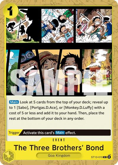The Three Brothers' Bond (Reprint) #ST13-019 Premium Booster -The Best- Vol. 2