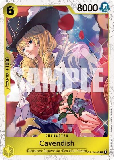 Cavendish - OP10-105 (Pirate Foil) #OP10-105 Premium Booster -The Best- Vol. 2