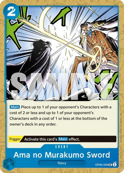 Ama no Murakumo Sword (Reprint) #OP06-056 Premium Booster -The Best- Vol. 2