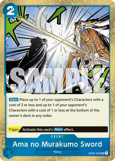 Ama no Murakumo Sword (Pirate Foil) #OP06-056 Premium Booster -The Best- Vol. 2