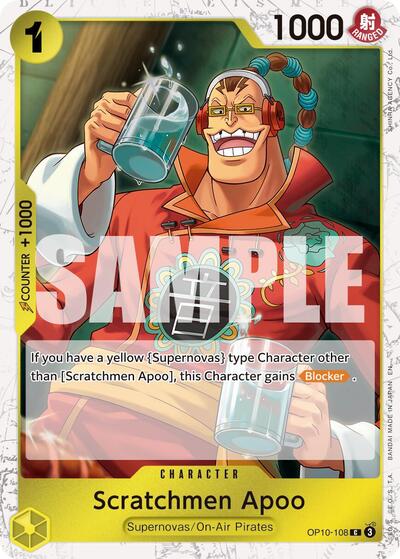 Scratchmen Apoo - OP10-108 (Pirate Foil) #OP10-108 Premium Booster -The Best- Vol. 2