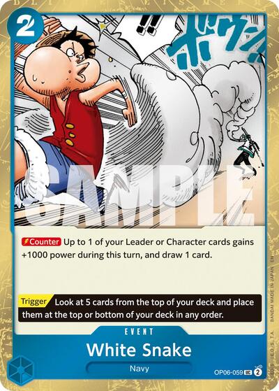 White Snake (Pirate Foil) #OP06-059 Premium Booster -The Best- Vol. 2