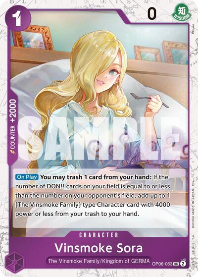 Vinsmoke Sora (Pirate Foil) #OP06-063 Premium Booster -The Best- Vol. 2