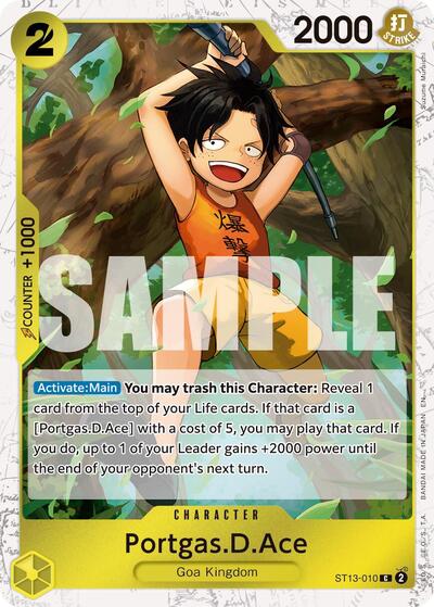 Portgas.D.Ace - ST13-010 (Pirate Foil) #ST13-010 Premium Booster -The Best- Vol. 2