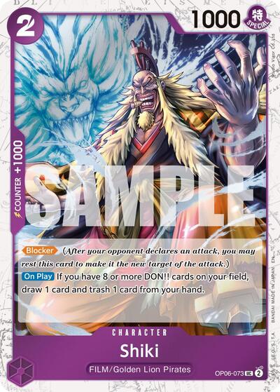 Shiki (Pirate Foil) #OP06-073 Premium Booster -The Best- Vol. 2