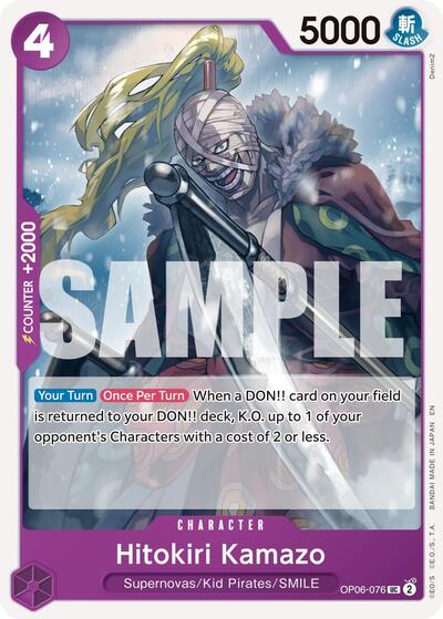 Hitokiri Kamazo (Reprint) #OP06-076 Premium Booster -The Best- Vol. 2