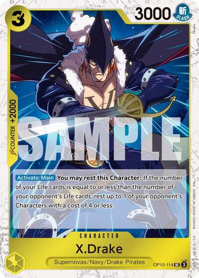 X.Drake (Pirate Foil) #OP10-114 Premium Booster -The Best- Vol. 2
