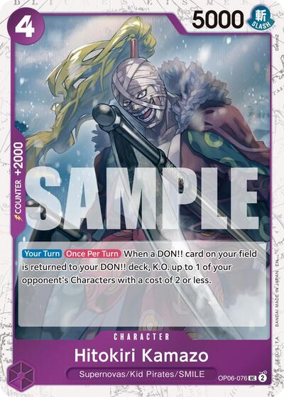 Hitokiri Kamazo (Pirate Foil) #OP06-076 Premium Booster -The Best- Vol. 2