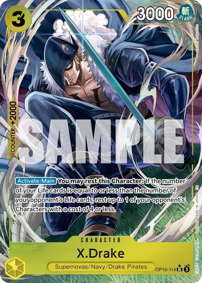 X.Drake (Alternate Art) #OP10-114 Premium Booster -The Best- Vol. 2