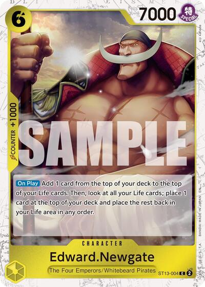 Edward.Newgate - ST13-004 (Pirate Foil) #ST13-004 Premium Booster -The Best- Vol. 2
