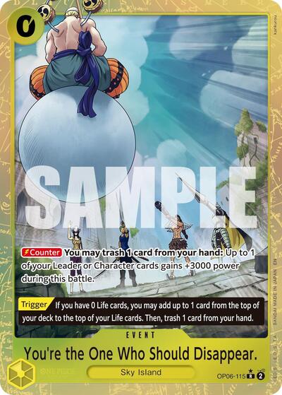 You're the One Who Should Disappear (Alternate Art) #OP06-115 Premium Booster -The Best- Vol. 2