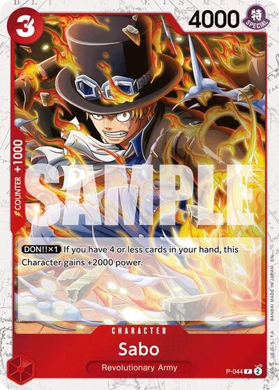 Sabo - P-044 (Pirate Foil) #P-044 Premium Booster -The Best- Vol. 2
