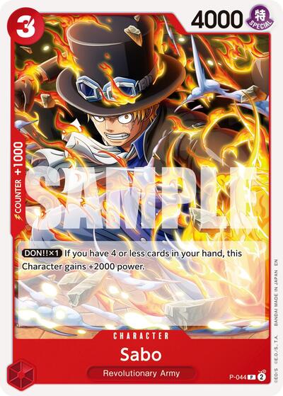 Sabo - P-044 (Reprint) #P-044 Premium Booster -The Best- Vol. 2