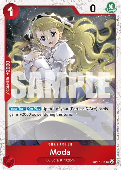 Moda (Pirate Foil) #OP07-014 Premium Booster -The Best- Vol. 2