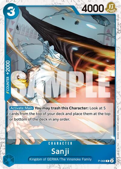 Sanji - P-068 (Pirate Foil) #P-068 Premium Booster -The Best- Vol. 2