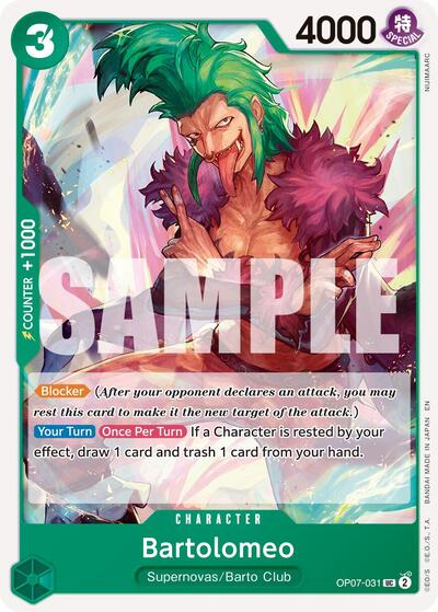 Bartolomeo (Reprint) #OP07-031 Premium Booster -The Best- Vol. 2