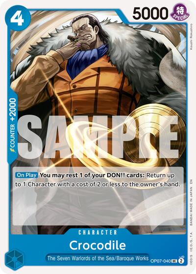 Crocodile - OP07-040 (Reprint) #OP07-040 Premium Booster -The Best- Vol. 2