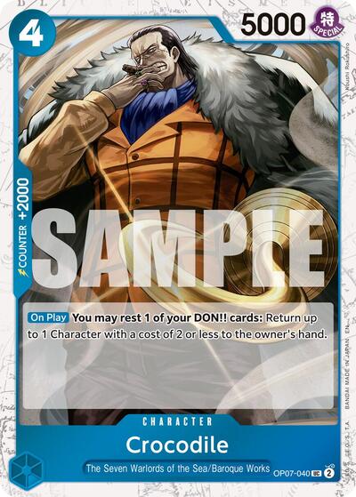 Crocodile - OP07-040 (Pirate Foil) #OP07-040 Premium Booster -The Best- Vol. 2