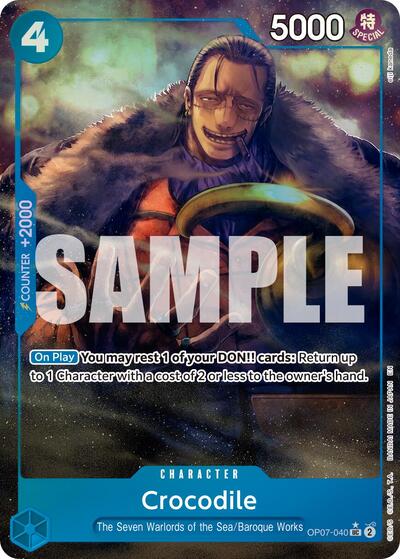 Crocodile - OP07-040 (Alternate Art) #OP07-040 Premium Booster -The Best- Vol. 2