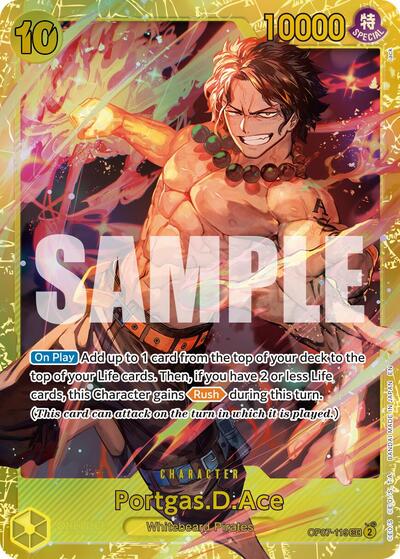 Portgas.D.Ace - OP07-119 (Reprint) #OP07-119 Premium Booster -The Best- Vol. 2