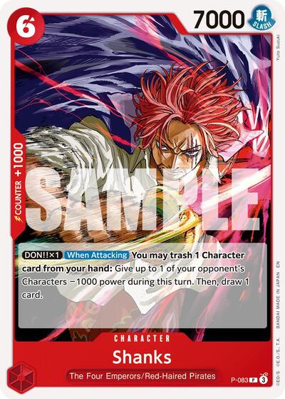 Shanks - P-083 (Reprint) #P-083 Premium Booster -The Best- Vol. 2